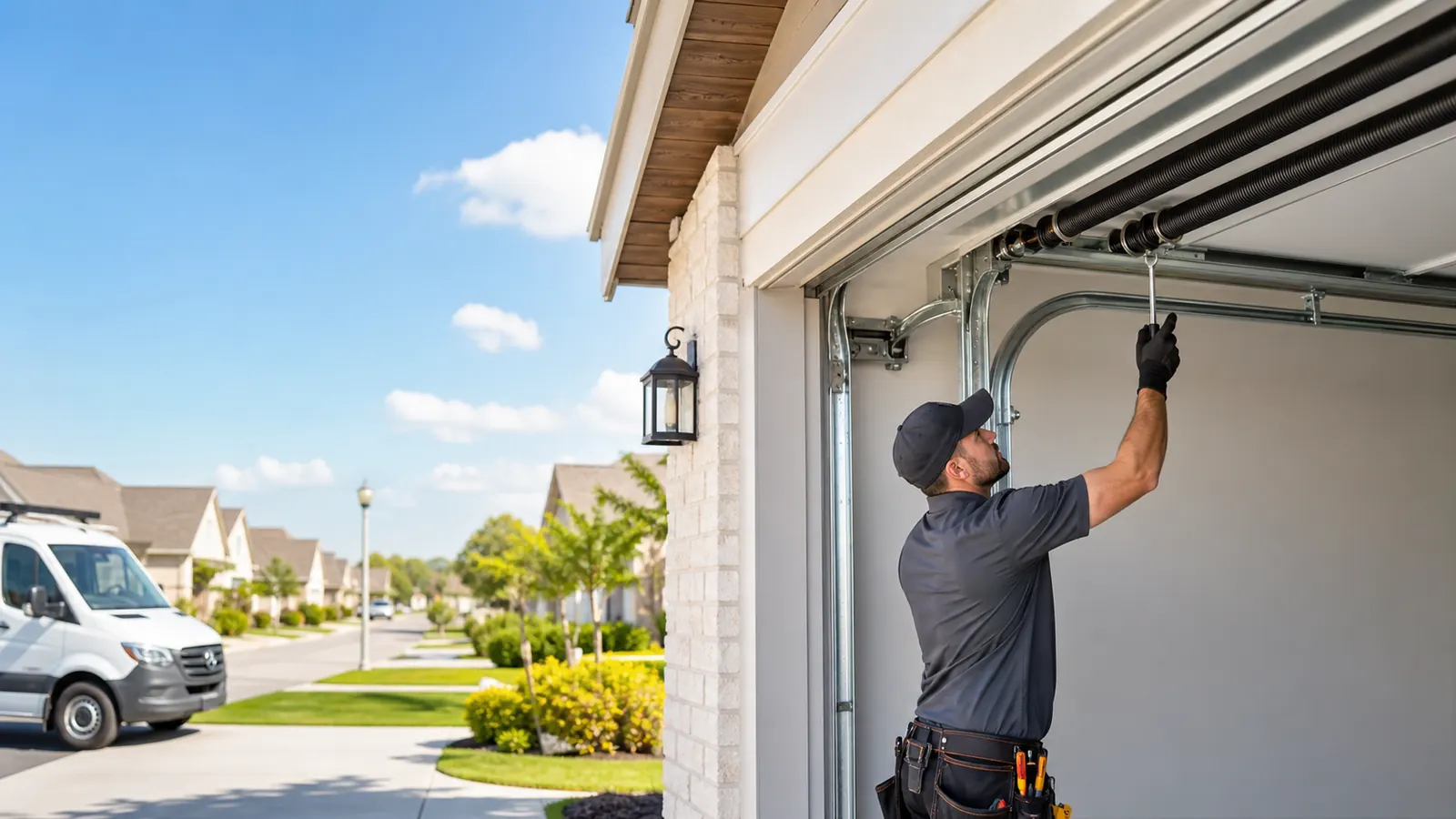 Garage Door Richardson TX technician providing same day garage door service